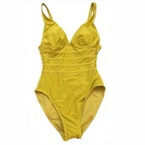NWT Primark Women’s One Piece Swimsuit Yellow UK 6 US 2